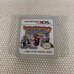 3DS Paper Mario: Sticker Star (Nintendo 3DS, 2012) Authentic Clean Tested